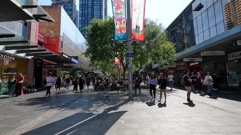 Chatswood Crowd Video stock 224056664
