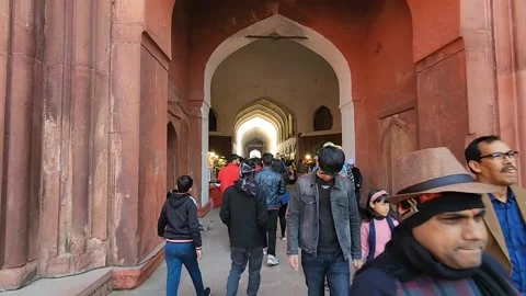 Chatta Chowk Red Fort Stock Footage 232385099