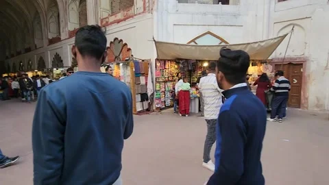 Chatta Chowk Red Fort Stock Footage 232385135