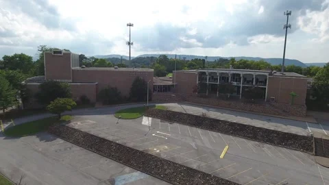 Chattanooga North High School Push Aerial 1 Stock Footage 265157588
