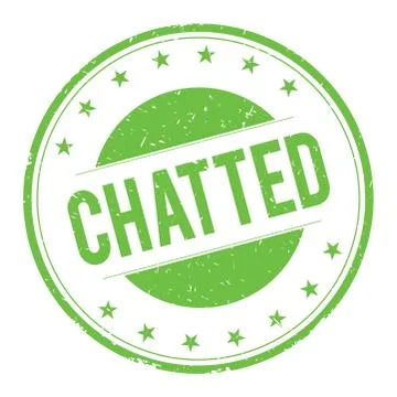 CHATTED stamp sign Stock Illustration