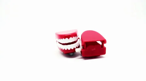 Chattering Teeth Couple Stock Footage 32219394