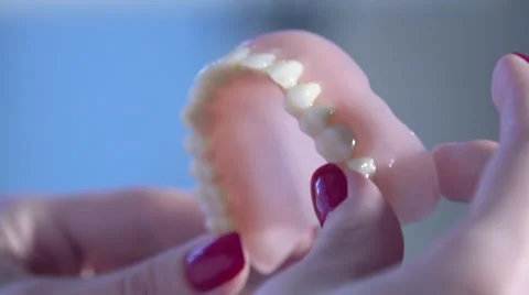 Chattering teeth. Stock Footage 59807094