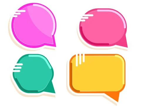 Chatting box, message box Stock Illustration