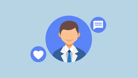 Chatting with customer, Customer profile avatar 2d Animation with Alpha Matte Stock Footage 335733938