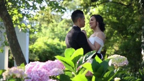 Chatting In The Garden Stock Footage 115324492