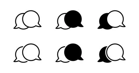 Chatting icon. Messaging symbol. Chat talking vector illustration. Feedback.. 库存插图
