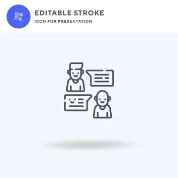 Chatting icon vector, filled flat sign, solid pictogram isolated on white, logo イラスト素材