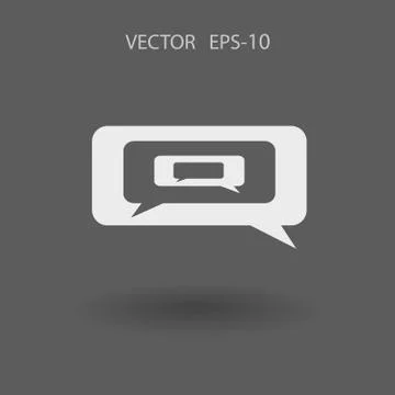 Chatting icon. vector illustration Stock Illustration