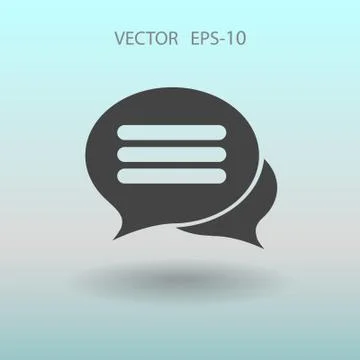 Chatting icon. vector illustration Stock Illustration
