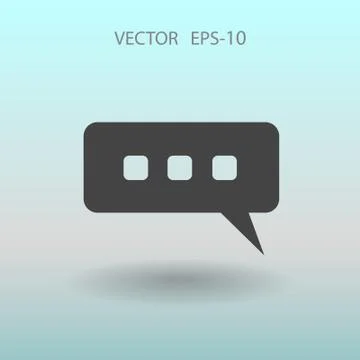 Chatting icon. vector illustration Stock Illustration