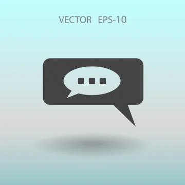 Chatting icon. vector illustration Stock Illustration