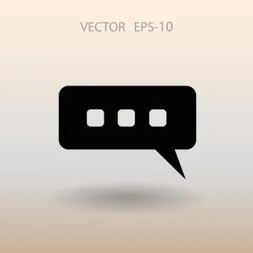 Chatting icon. vector illustration Stock Illustration