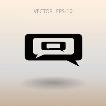 Chatting icon. vector illustration Stock Illustration