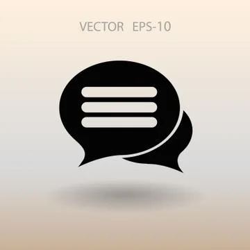 Chatting icon. vector illustration Stock Illustration