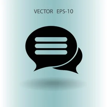 Chatting icon. vector illustration Stock Illustration