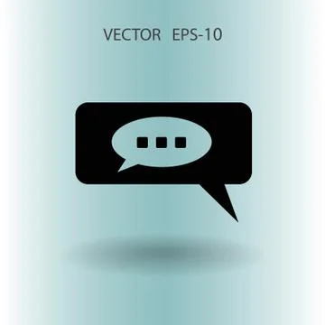 Chatting icon. vector illustration Stock Illustration
