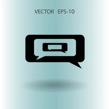 Chatting icon. vector illustration Stock Illustration