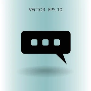 Chatting icon. vector illustration Stock Illustration