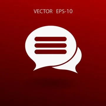 Chatting icon. vector illustration Stock Illustration