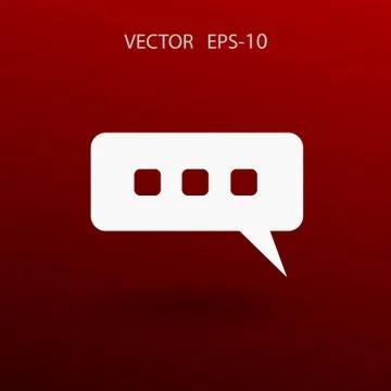 Chatting icon. vector illustration Stock Illustration