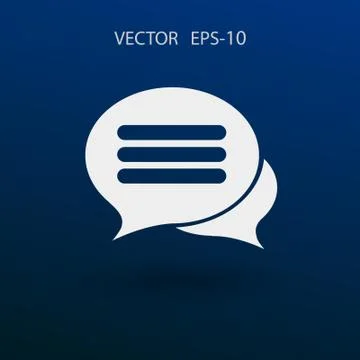 Chatting icon. vector illustration Stock Illustration