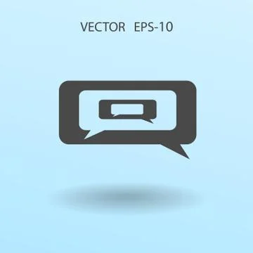 Chatting icon. vector illustration Stock Illustration