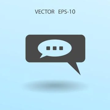 Chatting icon. vector illustration Stock Illustration