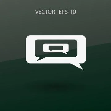 Chatting icon. vector illustration Stock Illustration