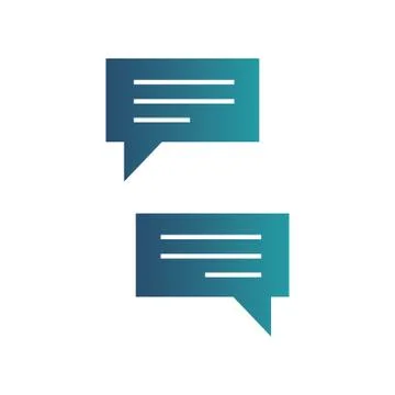 Chatting icons. Messenger application. Text messaging flat design concept Stock Illustration