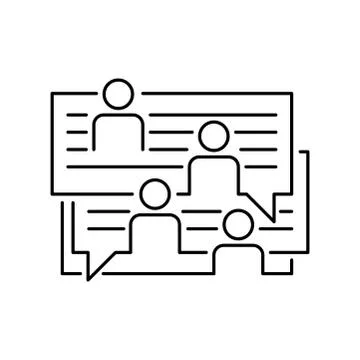 Chatting messenger  icon Stock Illustration