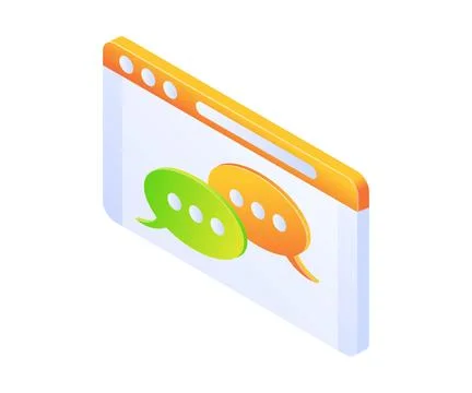 Chatting page app Stock Illustration