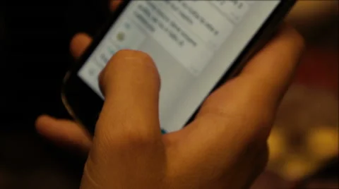 Chatting on Smartphone Stock-Footage 58802368