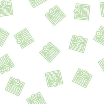 Chatting with user ugc glyph seamless pattern Illustrazione stock