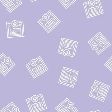 Chatting with user ugc line seamless pattern Illustrazione stock