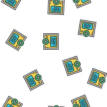 Chatting with user ugc vector seamless pattern Stock Illustration