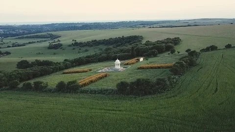 Chattri Monument Brighton Stock Footage 113957204