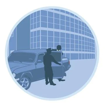 Chauffer Stock Illustration