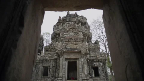 Chausay Tevada temple, Angkor, Siem Reap, Cambodia Stock Footage 134496000