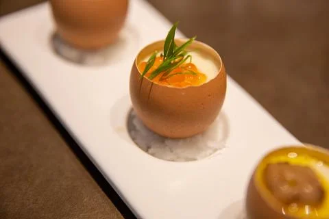 Chawanmushi in an Egg Shell Фото