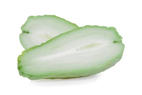 Chayote isolated on white background Stock Photos