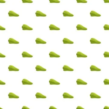 Chayote vegetable repeating seamless pattern background Stock Illustration