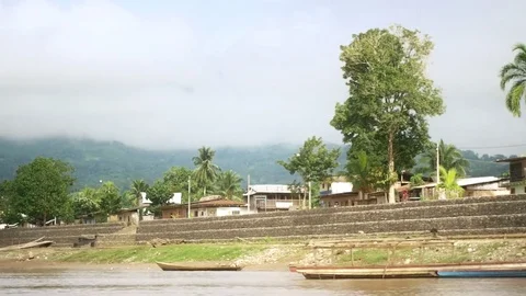 Chazuta coast at Peruvian Amazonia Video stock 80433969