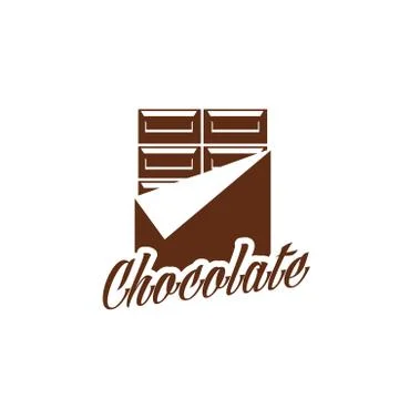 Chcollate bar in wrapper vector dessert icon Stock Illustration