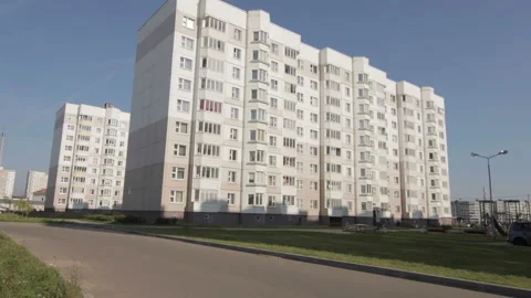 Cheap accommodation near new microdistrict New Borovaya Stock Footage 95529571