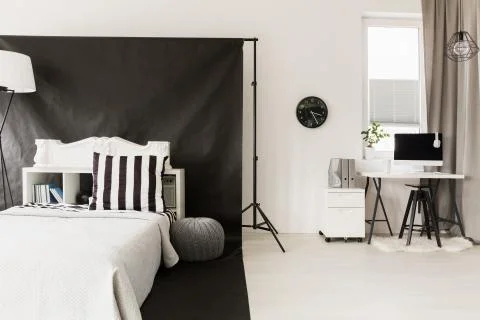Cheap and functional home interior Stock Photos