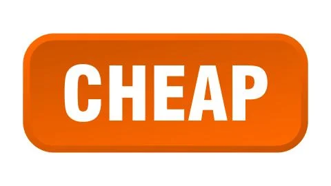 Cheap button. cheap square 3d push button 스톡 일러스트