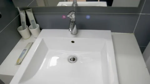 Cheap hotel toilets Stock Footage 156804298