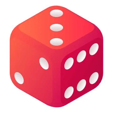 Cheat dice icon, isometric style イラスト素材