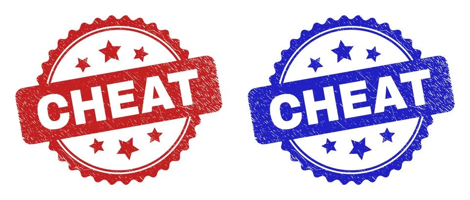 CHEAT Rosette Seals Using Corroded Texture イラスト素材